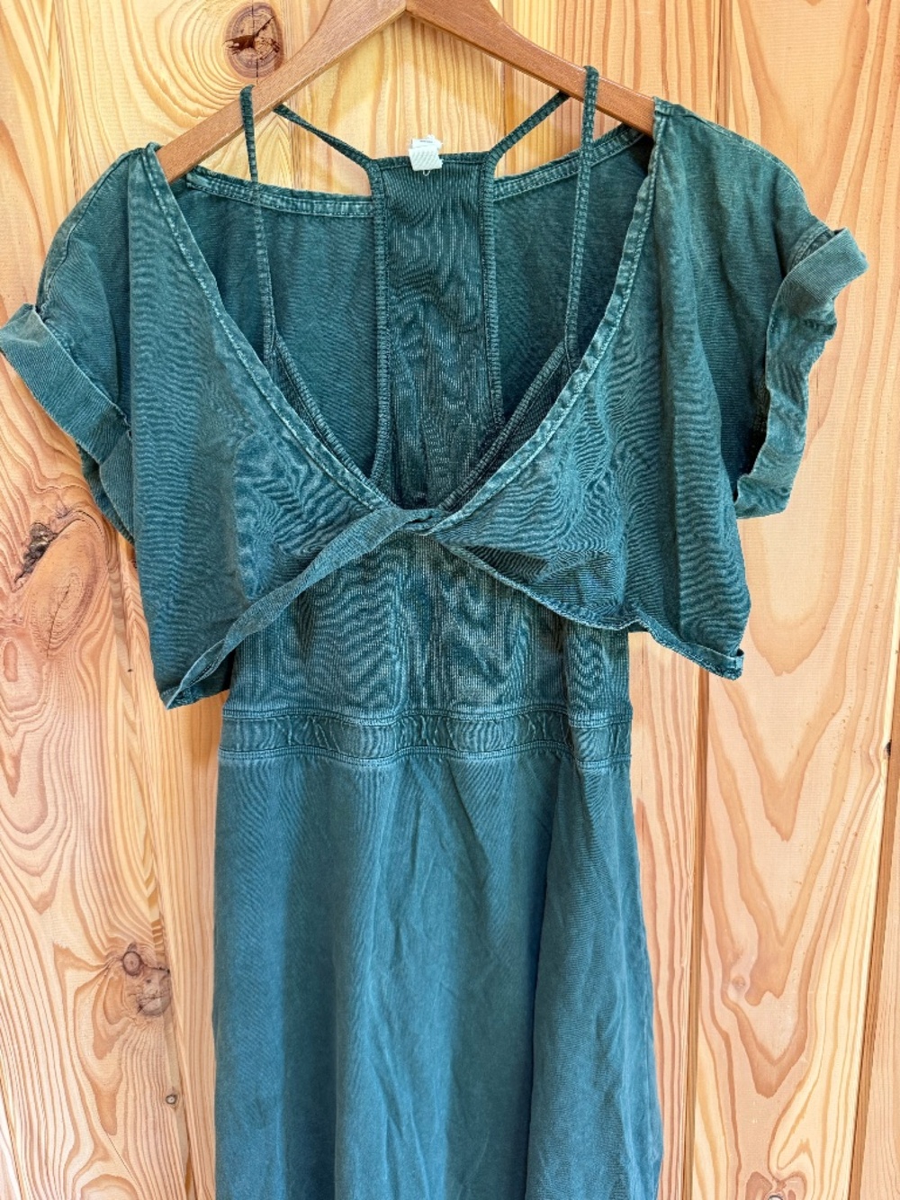 Anthropologie Daily Practice Emerald Dress Set